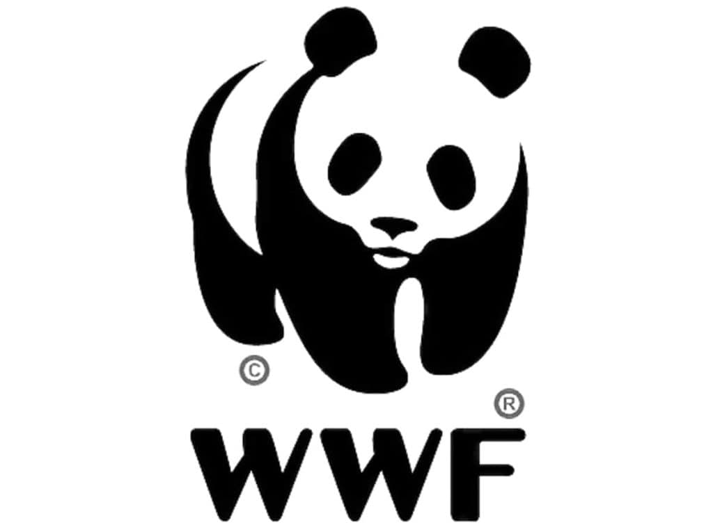 The WWF Panda logo, exemplifying the Gestalt principle of Closure.